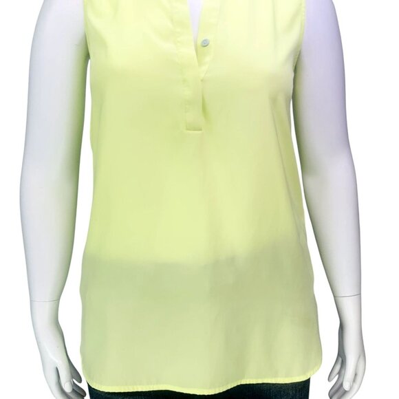 Chicos Womens Popover Split Neck Tunic Top Spring Green Sleeveless Size 1 | M - Picture 5 of 16